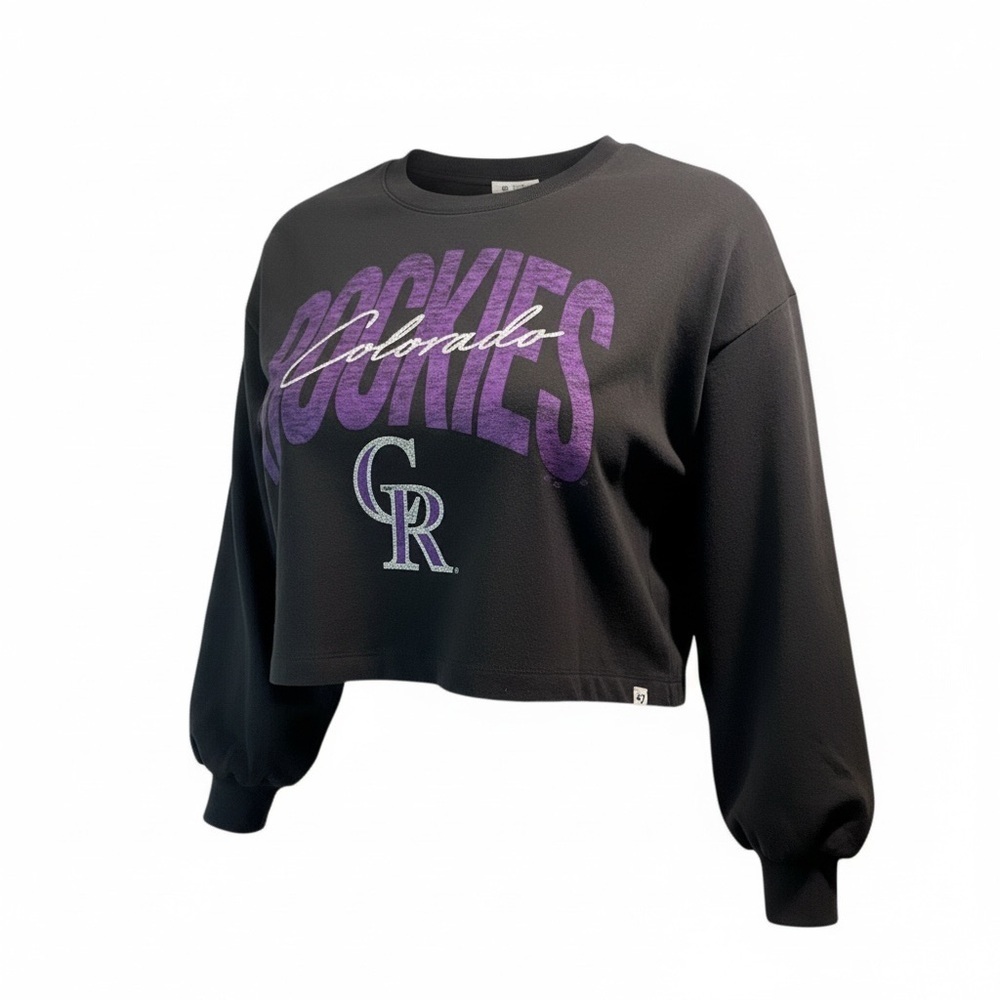 47 Women's MLB Colorado Rockies Cropped Sweatshirt